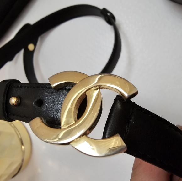 CHANEL Calf Leather Double CC Belt - Picture 13 of 16